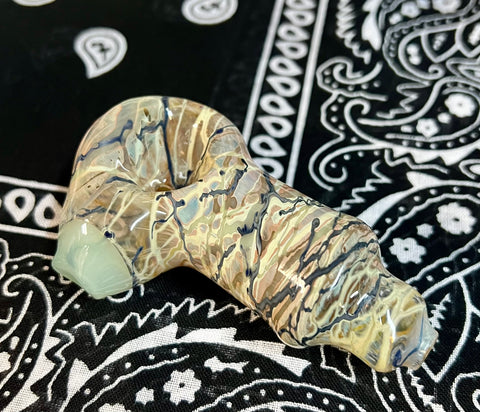 3.5” Standing Clear Color Whipped Handpipe