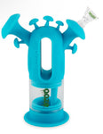 Ooze Trip Silicone Glass Waterpipe/Rig-Teal