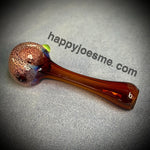 Mini Brown Handpipe W/Frit Bowl