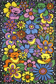 Sunshine Joy 60X90 3D Flower Bears Tapestry