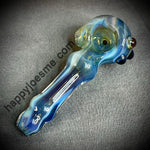 Thick Hourglass Multi Blue Handpipe//Beakner