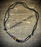 Amber & Amethyst Adjustable Necklace