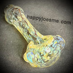 Light Color Frit Silver Fume Handpipe