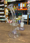 7" Hourglass Bent Neck Single Perc Waterpipe