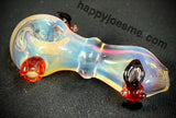 Fumed Handpipe W/Flowers