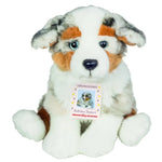 Australian Shepherd Puppy Sitting 22 cm - Plush Toy - Fabric