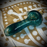 4” Sparkly Blue W/UV Critter Handpipe