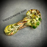 Thick Sparkly Multicolor Raked Handpipe