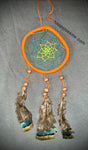 Dreamcatcher-Orange/Teal/Green-Made in Mexico