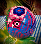 Pink with Multicolors/Bird Sugar Skull Talavera pottery