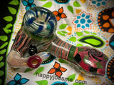 Large Multicolor Checkered Bubbler