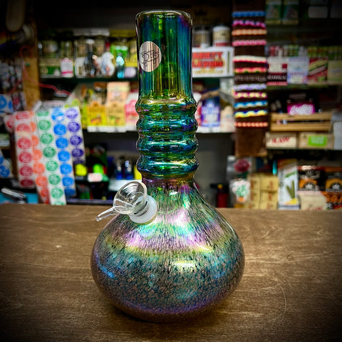 8” Round Base W/Neck Rings Waterpipe