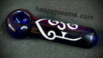 Zoso Clear Dark Blue Handpipe