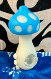 4.5” Silicone Mushroom Glow In The Dark Steamroller