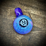 Glass Bear Paw Pendant
