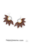 Paparazzi Flower Child Fever Orange Earrings