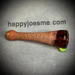 Slim Frit Chillum W/Slime Green Bumps