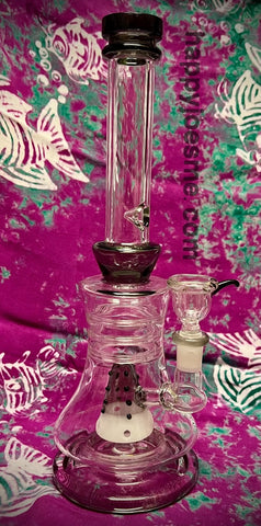 12” Single Perc W/Ice Catcher Waterpipe