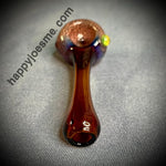 Mini Brown Handpipe W/Frit Bowl