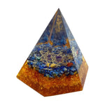 Sacred Hexagon Organite Pyramid Statue