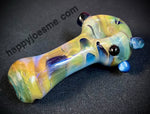 Cobalt Hold/Silver Fumed Handpipe