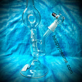 12" American Glass Recycler Waterpipe w/ Dome & Nail