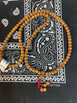 Hindu Natural Rudraksha Mala Rosary 108 Beads