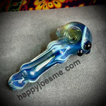 Thick Hourglass Multi Blue Handpipe//Beakner