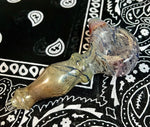 4.5” Clear Fumed Color Whipped Handpipe