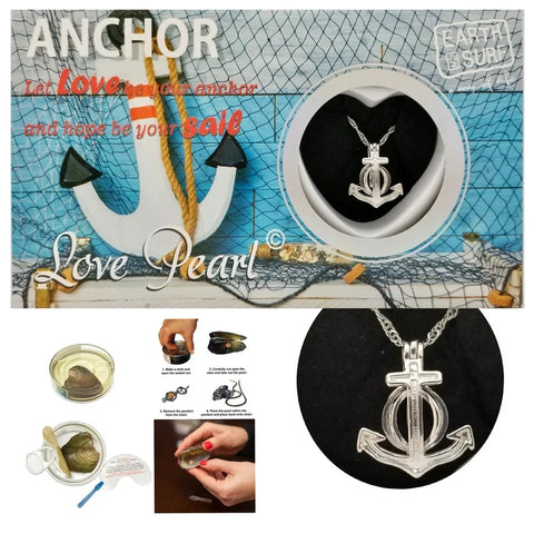 Anchor Love Pearl Necklace Kit