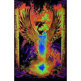 Phoenix Rebirth Non Flocked Blacklight Poster – UV Wall Décor- 24"x 36 "