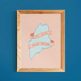 With Love, from Maine Art Print