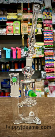 11" Slight bent Neck Rig w/Removable Mouthpiece And Swiss Perc