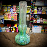 8” Bell W/Straight Neck Soft Glass Waterpipe