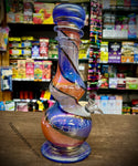 10” Bulb W/Thick Hat/Crown Soft Glass Waterpipe