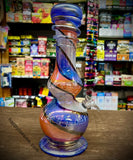 10” Bulb W/Thick Hat/Crown Soft Glass Waterpipe