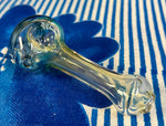 Fumed Clear Body W/Sparkly Blue Color on Front Handpipe