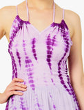 Tie Dye Sleeveless Night Out Beach Dress