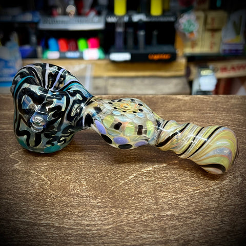 6" Fancy Fumed/Striped/Dotted Dry Hammer