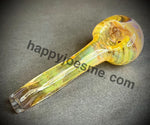 Pink/Yellow/Cream Wrap & Rake Fume Handpipe W/Honeycomb Front by Pharo