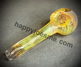 Pink/Yellow/Cream Wrap & Rake Fume Handpipe W/Honeycomb Front by Pharo