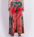 Women's Plus Size - Tie Dye - Wide leg palazzo Pant Elastic Waist