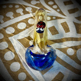 4” Color Frit Head W/Design On Top Handpipe