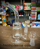 7" Bent Neck Waterpipe W/Inset Perc