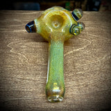 5.5" Fumed Frit Honeycomb Front Handpipe with Triple Bumps
