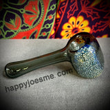 Blue Textured Frit Hammer Handpipe