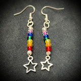 925 Silver Rainbow Earrings