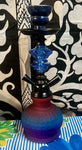 12” Two Hose Colored Glass Bottom Hookah