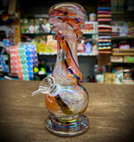 8” Snowman W/Wrap & Flat Base Waterpipe