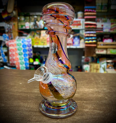 8” Snowman W/Wrap & Flat Base Waterpipe